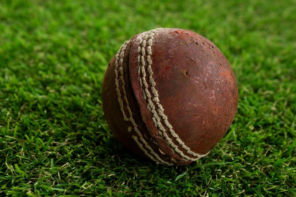 Cricket ball photo.