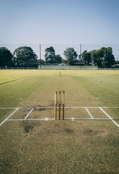 Cricket pitch.